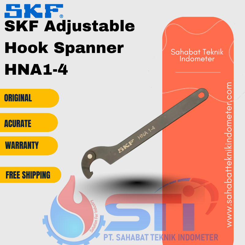 SKF Adjustable Hook Spanner HNA1-4