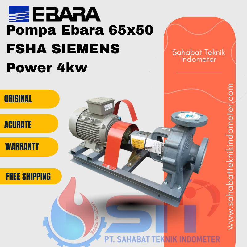 Pompa Ebara 65x50 FSHA SIEMENS Power 4kw