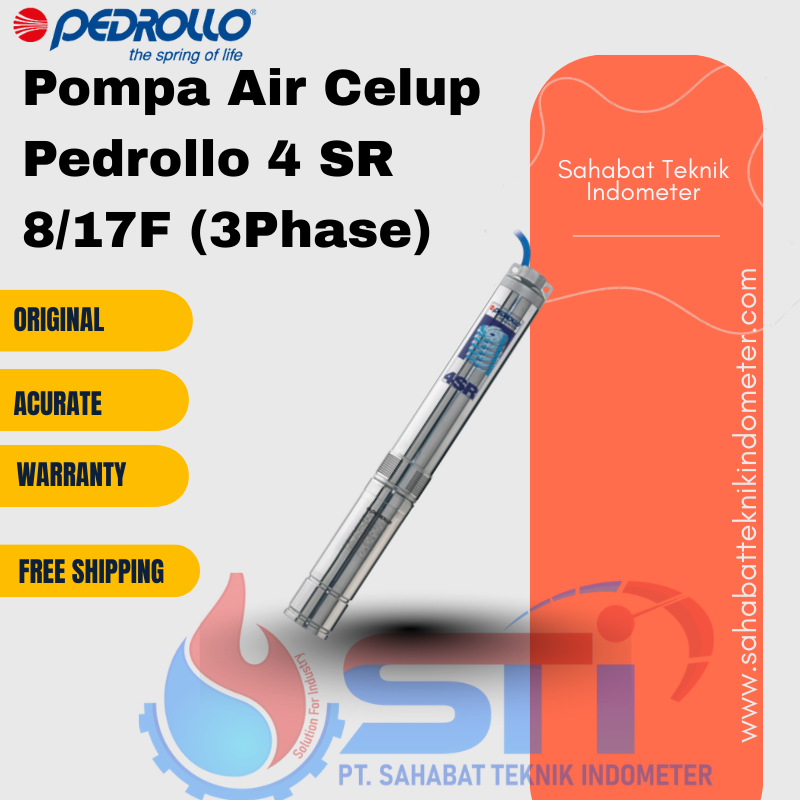 Pompa Air Celup Pedrollo 4 SR 8/17F (3Phase)