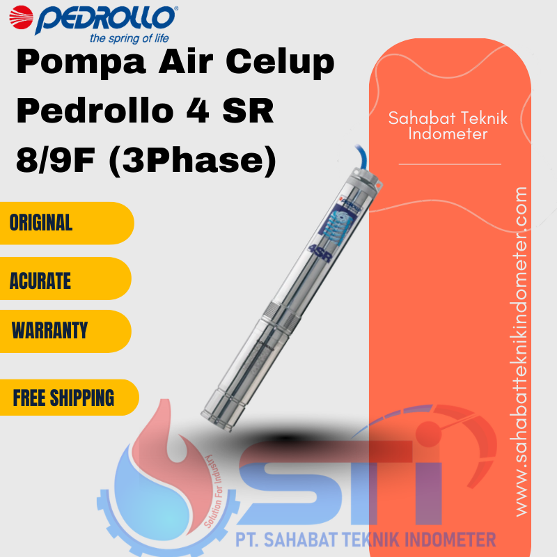 Pompa Air Celup Pedrollo 4 SR 8/9F (3Phase)