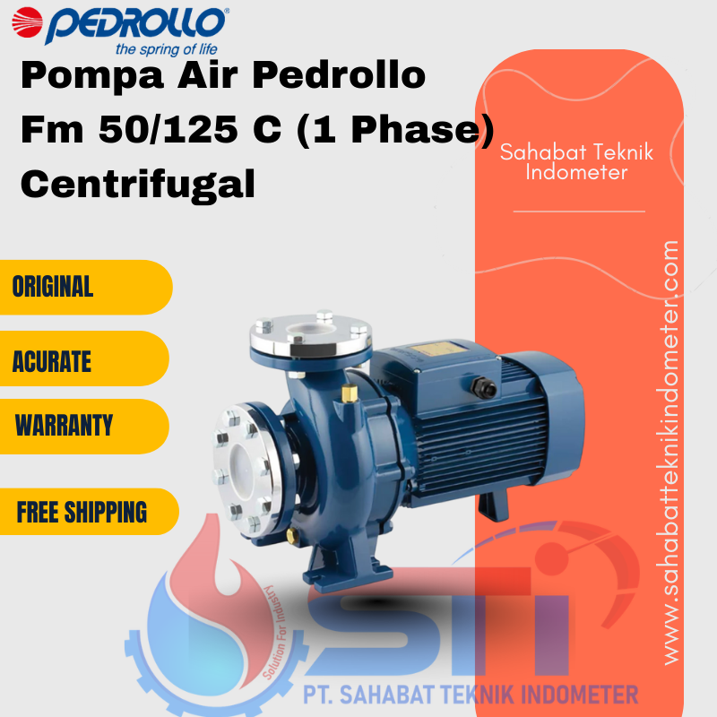 Pompa Air Pedrollo Fm 50/125 C (1 Phase) Centrifugal