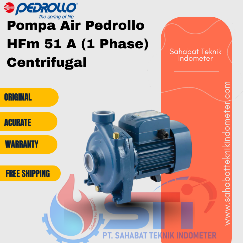 Pompa Air Pedrollo HFm 51 A (1 Phase) Centrifugal
