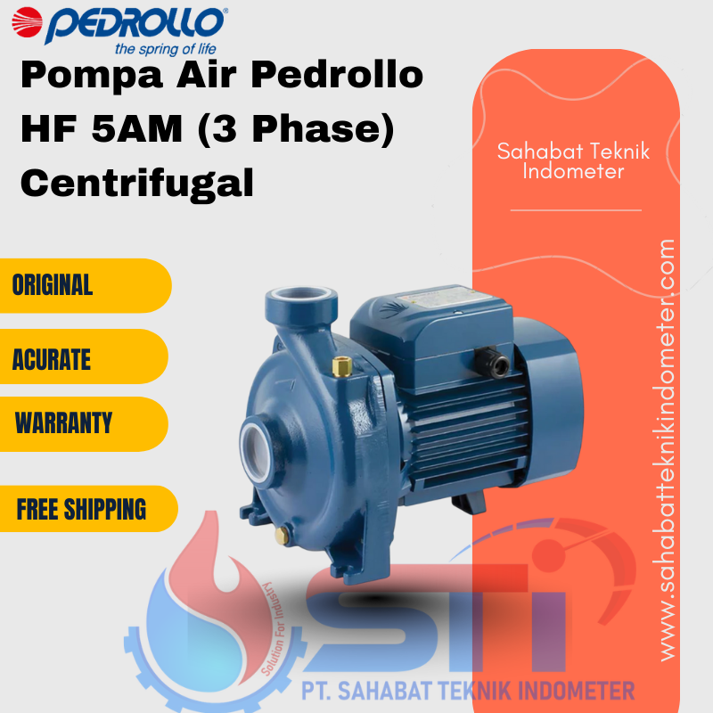 Pompa Air Pedrollo HF 5AM (3 Phase) Centrifugal