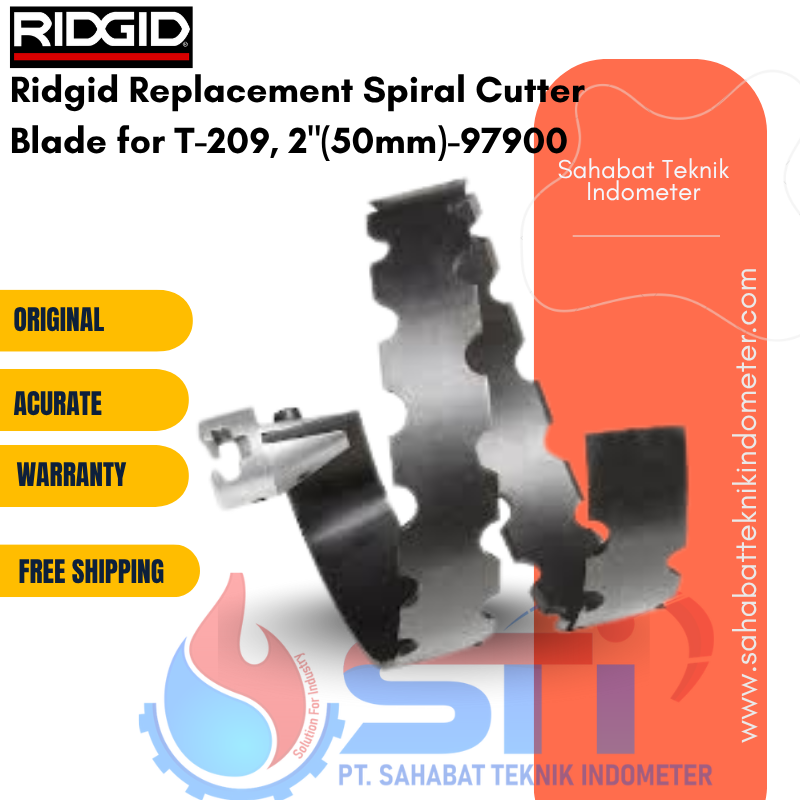 Ridgid Replacement Spiral Cutter Blade for T-209, 2"(50mm)-97900