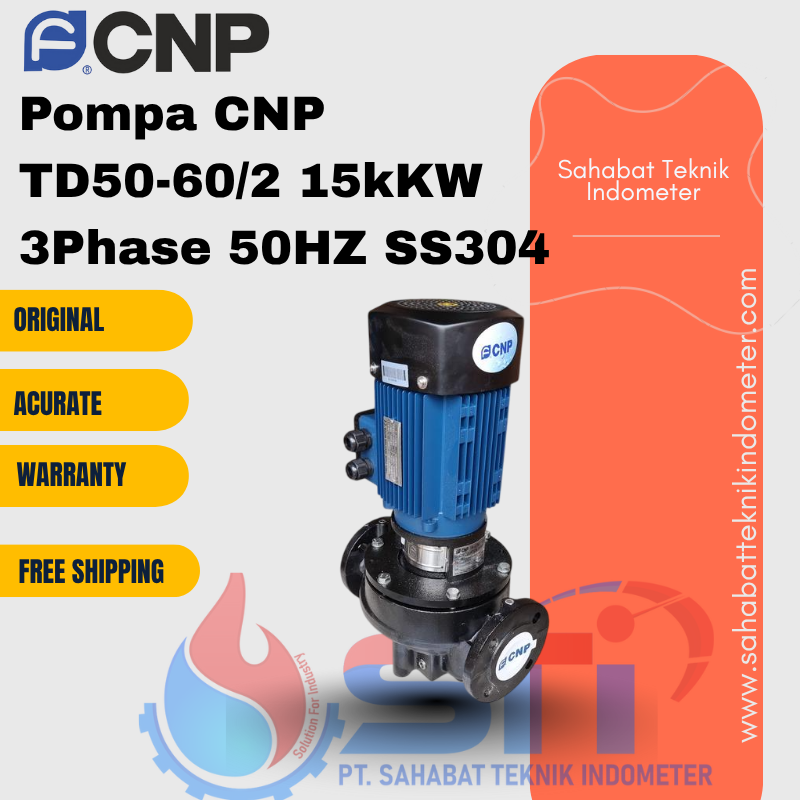 Pompa CNP TD50-60/2 15kKW 3Phase 50HZ SS304