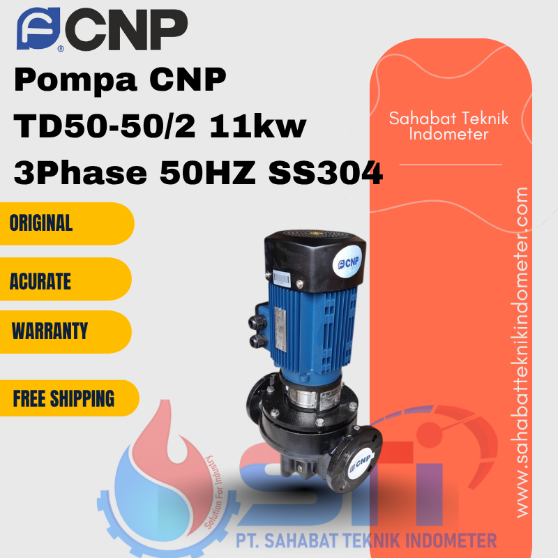 Pompa CNP TD50-50/2 11kw 3Phase 50HZ SS304