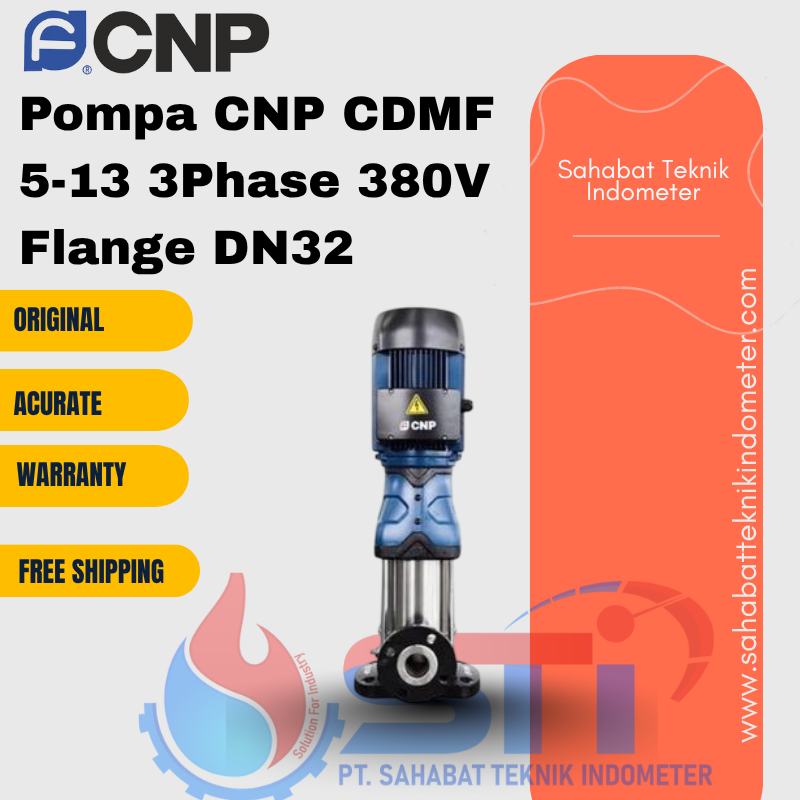 Pompa CNP CDMF 5-13 3Phase 380V Flange DN32