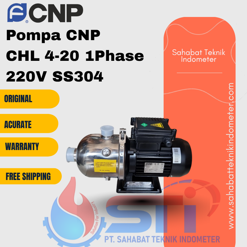 Pompa CNP CHL 4-20 1Phase 220V SS304