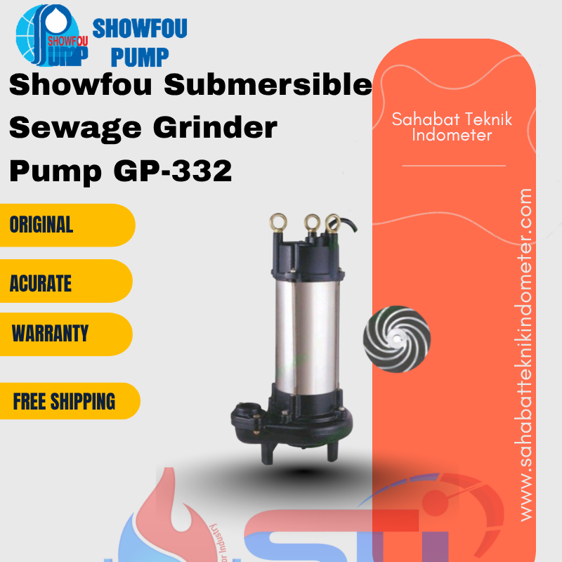 Showfou Submersible Sewage Grinder Pump GP-332