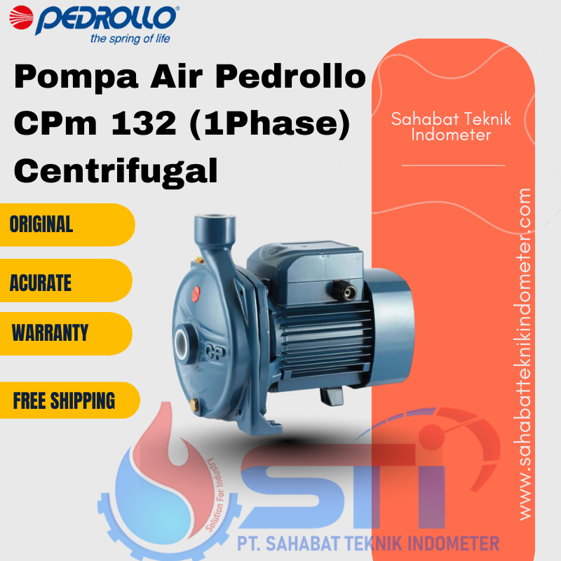 Pompa Air Pedrollo CPm 132 (1Phase) Centrifugal