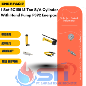 1 Set RC158 15 Ton S/A Cylinder With Hand Pump P392 Enerpac