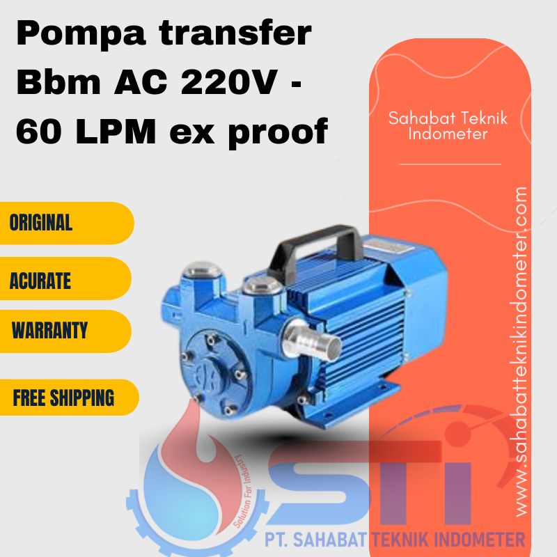 Pompa transfer Bbm AC 220V - 60 LPM ex proof
