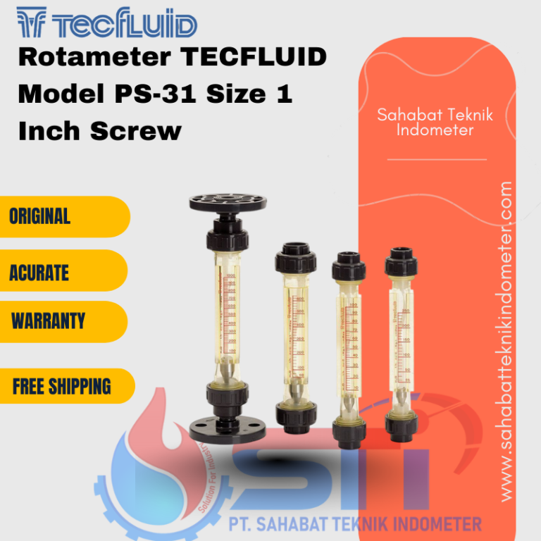 Rotameter TECFLUID Model PS-31 Size 1 Inch Screw » Distributor Water ...