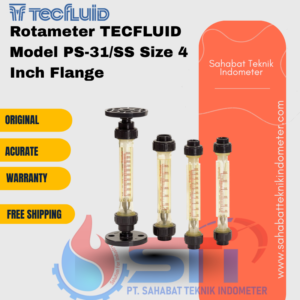 Rotameter TECFLUID Model PS-31/SS Size 4 Inch Flange