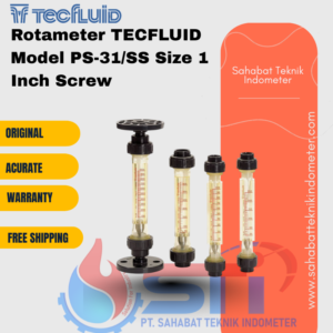 Rotameter TECFLUID Model PS-31/SS Size 1 Inch Screw