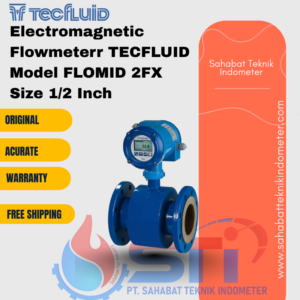 Electromagnetic Flowmeterr TECFLUID Model FLOMID 2FX Size 1/2 Inch