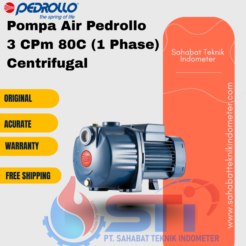 Pompa Air Pedrollo 3 CPm 80C (1 Phase) Centrifugal