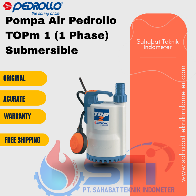 Pompa Air Pedrollo TOPm 1 (1 Phase) Submersible
