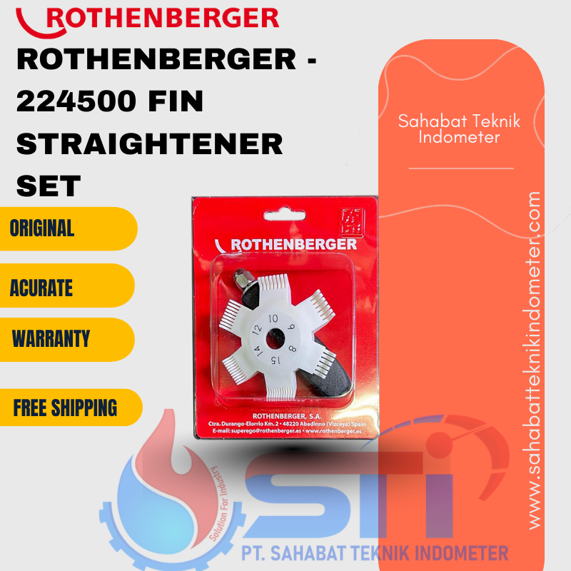ROTHENBERGER - 224500 FIN STRAIGHTENER SET