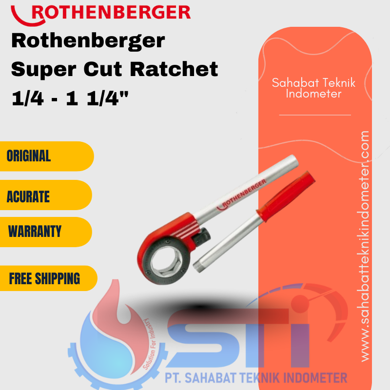 Rothenberger Super Cut Ratchet 1/4 - 1 1/4"