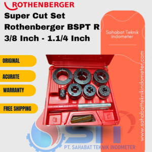 Super Cut Set Rothenberger BSPT R 3/8 Inch - 1.1/4 Inch