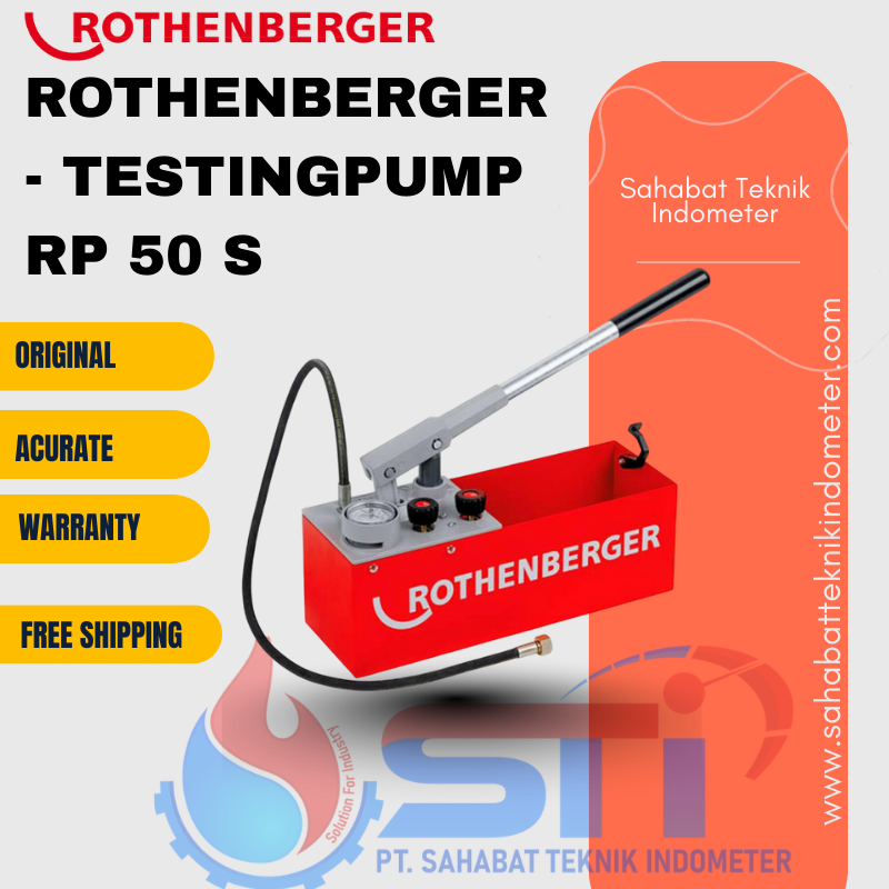 ROTHENBERGER – TESTINGPUMP RP 50 S » Distributor Water Meter, Flow ...