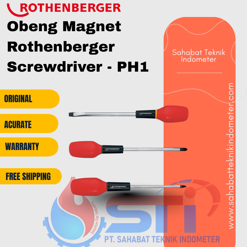 Obeng Magnet Rothenberger Screwdriver - PH1