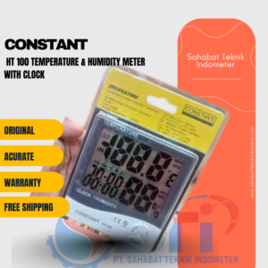 HT 100 Temperature & Humidity Meter with Clock